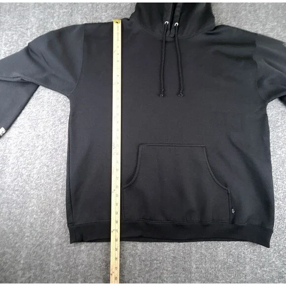 Volcom Iconic Stone Hoodie Mens XL Black Zip Up Fleece Lined Skateboarding Surf - Picture 7 of 8